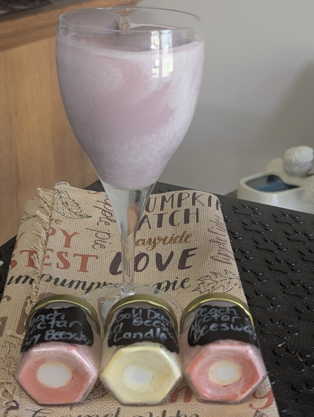 Peach Nectar, Blackberry Rum, Gold Dust Soy Beeswax Candle Bundle